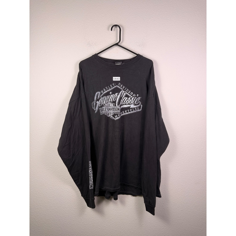 Harley-Davidson Mens Black Long Sleeve Graphic T-Shirt O'Toole's Wurtsboro NY XL